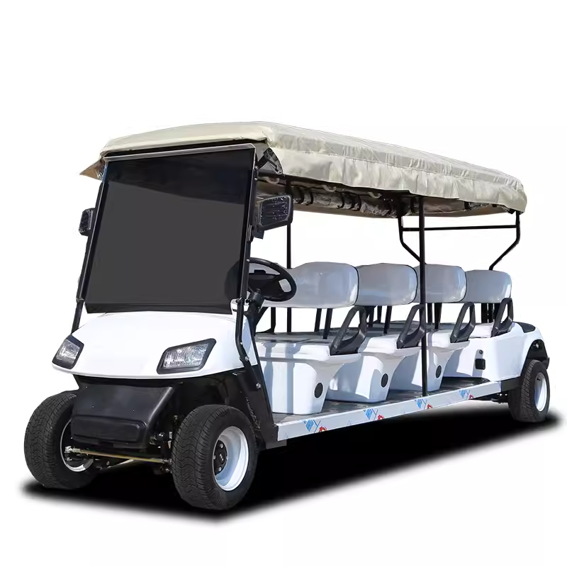 Good Price Golf Car Electric 6 Seater Comfortable Solar Golf Car Four-wheel Disc Brake Golf Car Battery 48 v 105 a